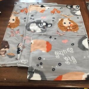 Guinea Pig Fleece Blanket Set - All New & hand made by me!